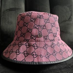 Gucci bucket hat, pink, with box, authentic